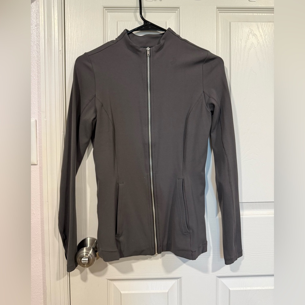 Nike Yoga Luxe Dri-FIT Jacket in Gray